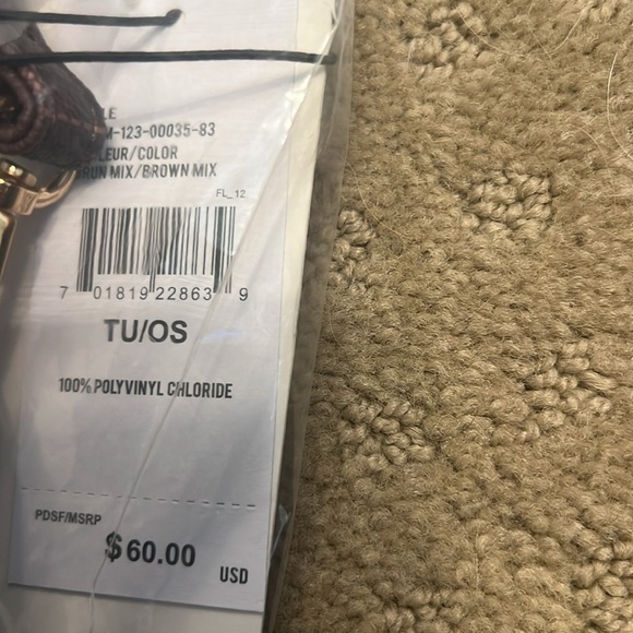 Nicole Miller NWT Brown Mix Crossbody Bag / Purse (Z001) - Picture 6 of 6